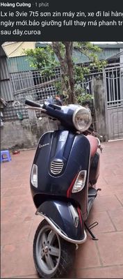 Piaggio Vespa LX 125 3Vie Xanh đen đã sử dụng