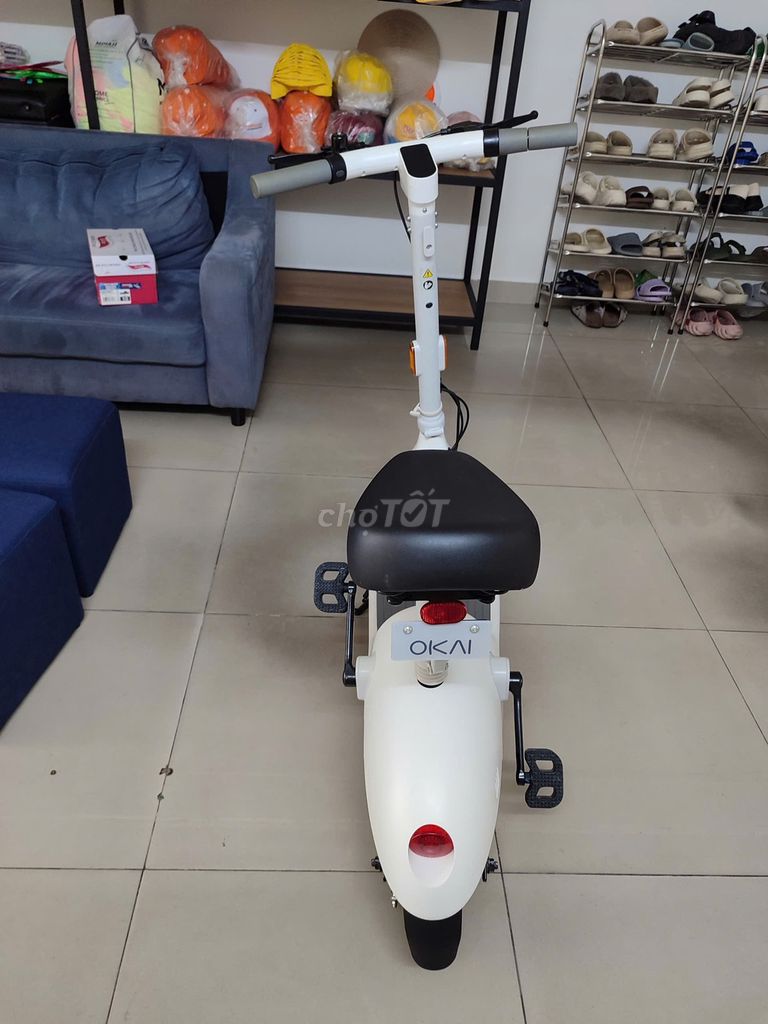 Xe điện gấp gọn OKAI EA10 màu trắng. Mua bán Xe điện tại Quận 5 Tp Hồ Chí Minh được đăng bởi Bảo Huỳnh Vĩnh hình 9