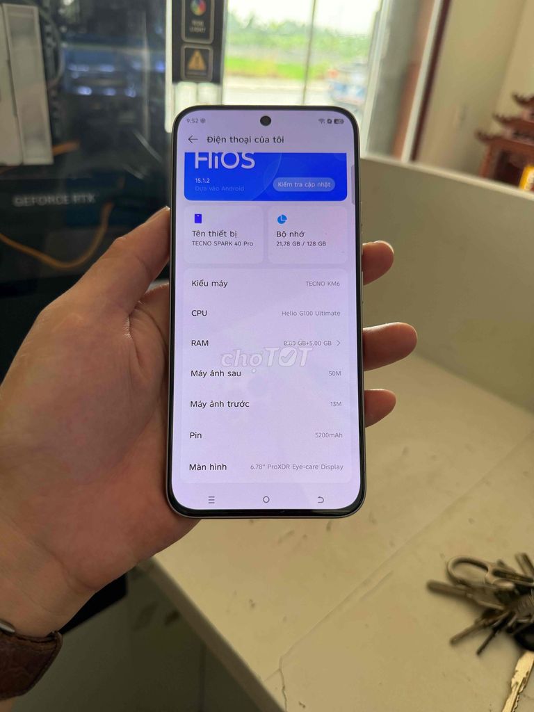 Tecno Spark 40 Pro 128GB Bạc. Mua bán Điện thoại tại Huyện Thuỷ Nguyên Hải Phòng được đăng bởi Hùng Nguyễn THP store hình 1
