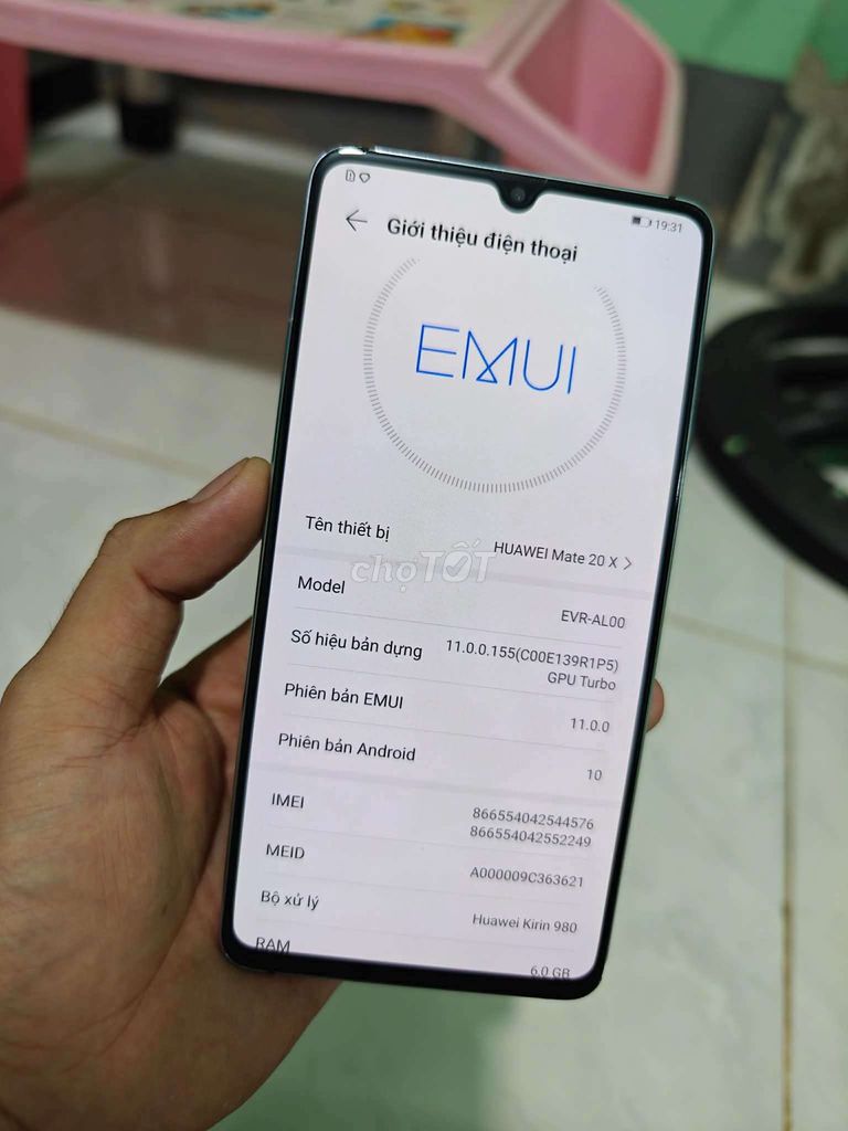 Huawei Mate 20 X 6GB 128 Bán, ƯU TIÊN GIAO LƯU. Mua bán Điện thoại tại Huyện Hoài Đức Hà Nội được đăng bởi Trần Thiện hình 1