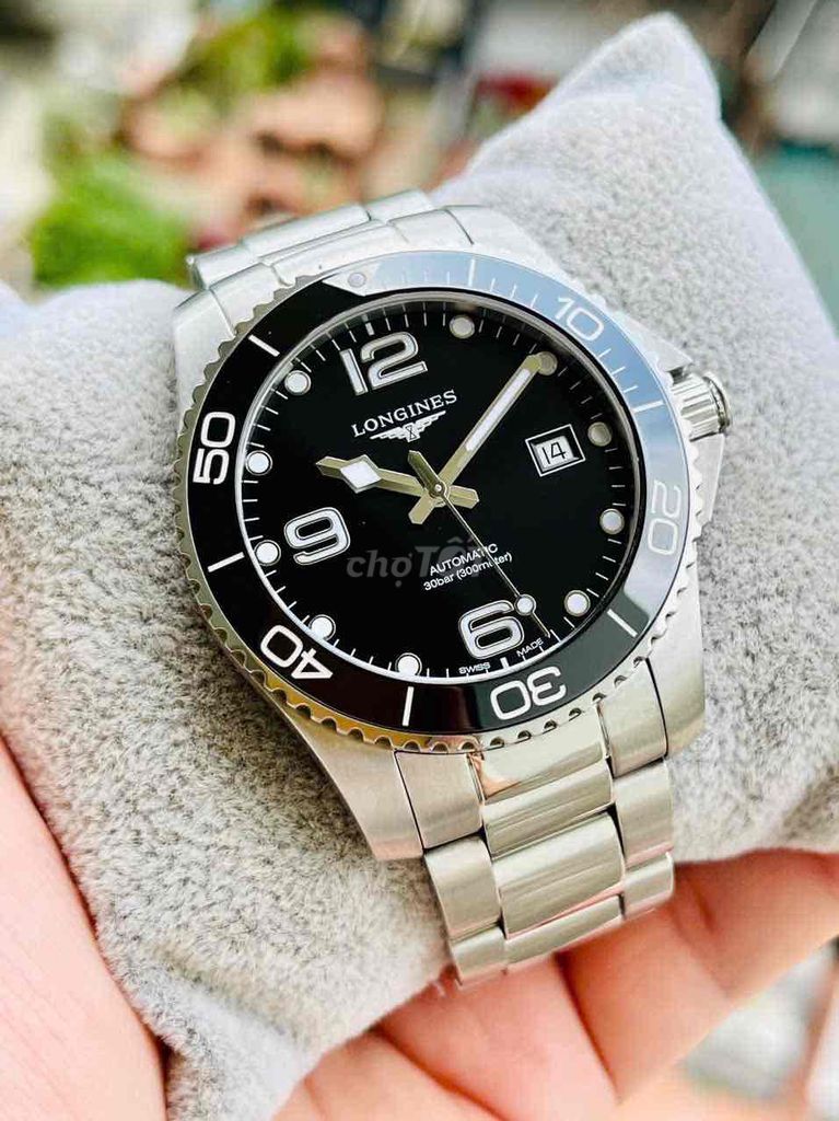 Longines Hydro Conquest L3.781.4 Đen 41mm. Mua bán Đồng hồ tại Quận Hoàng Mai Hà Nội được đăng bởi Anh Tuấn hình 1