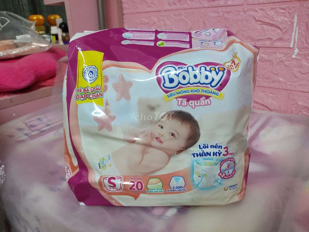 Tã quần Bobby size S, 20 miếng