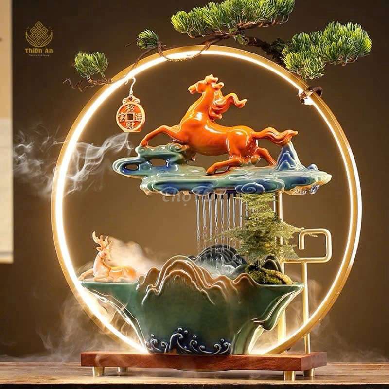 Thác nước phong thủy Gốm sứ Mã đáo thành công. Mua bán Cây cảnh, đồ trang trí tại Thành phố Thủ Đức Tp Hồ Chí Minh được đăng bởi Võ Hà Vy hình 1