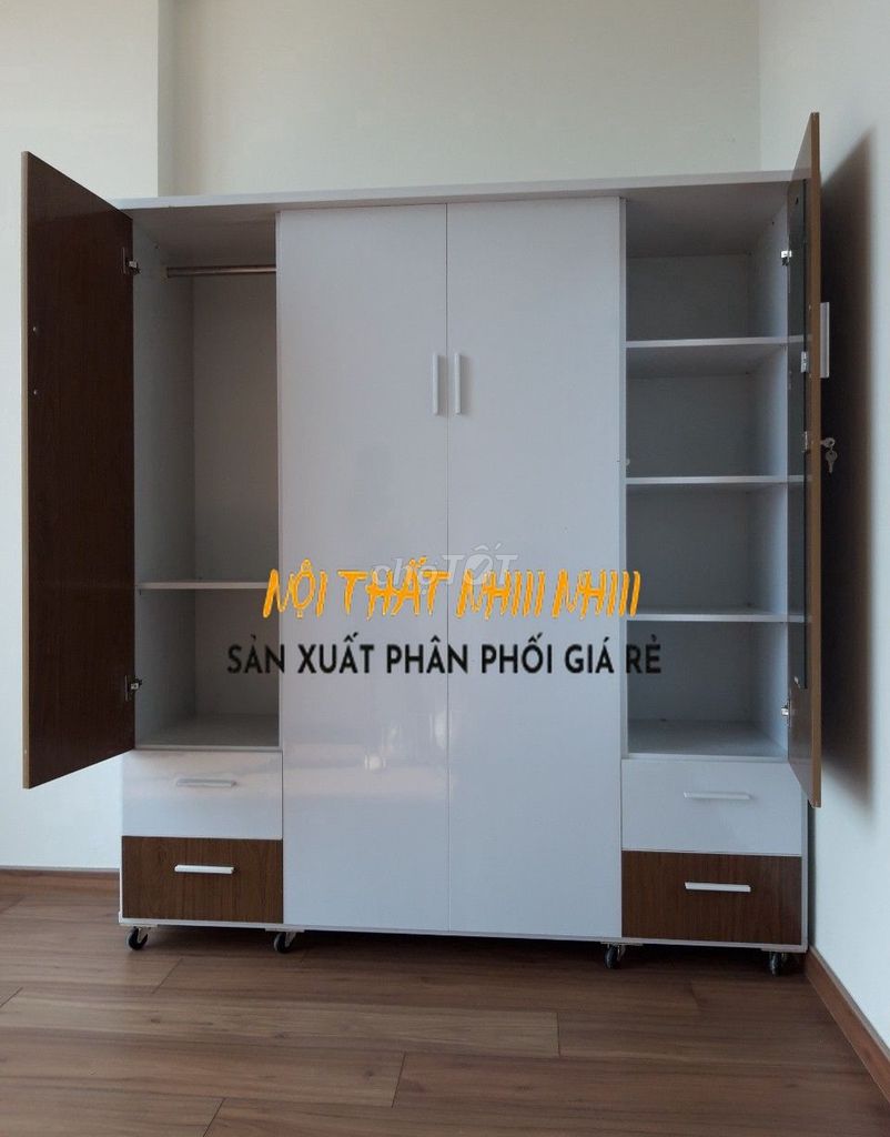 Tủ quần áo nhựa trắng nâu 1m8. Mua bán Tủ, kệ gia đình tại Quận 7 Tp Hồ Chí Minh được đăng bởi Ngọc NTTL hình 1