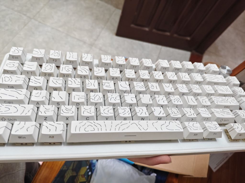 Bàn phím cơ nút xanh trắng . Mua bán Phụ kiện (Màn hình, Chuột...) tại Huyện Tam Dương Vĩnh Phúc được đăng bởi huy phung hình 1