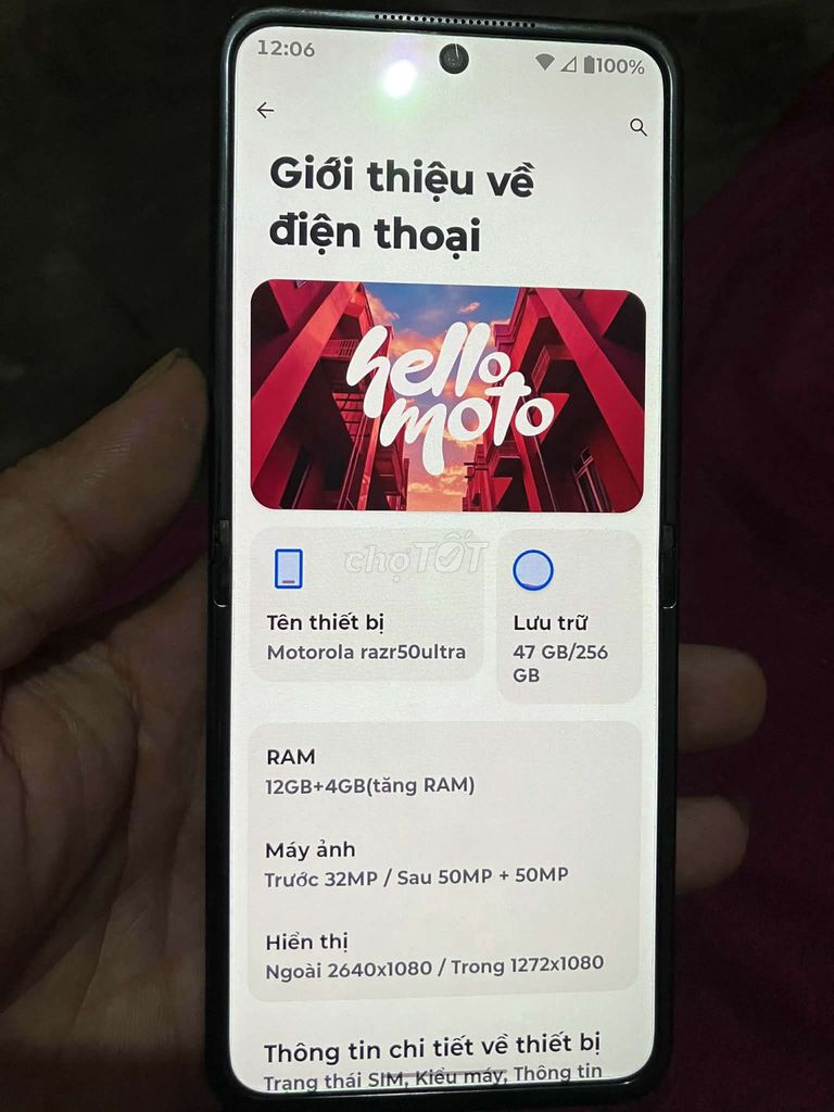 Motorola Razr50 Ultra 256GB 97%. Mua bán Điện thoại tại Huyện Đan Phượng Hà Nội được đăng bởi nội thất tủ bếp hình 1
