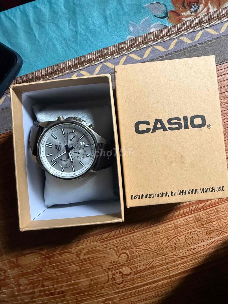 Đồng hồ Casio Edifice Nam Thép Da Bạc Đen. Mua bán Đồng hồ tại Quận 12 Tp Hồ Chí Minh được đăng bởi cute hình 1