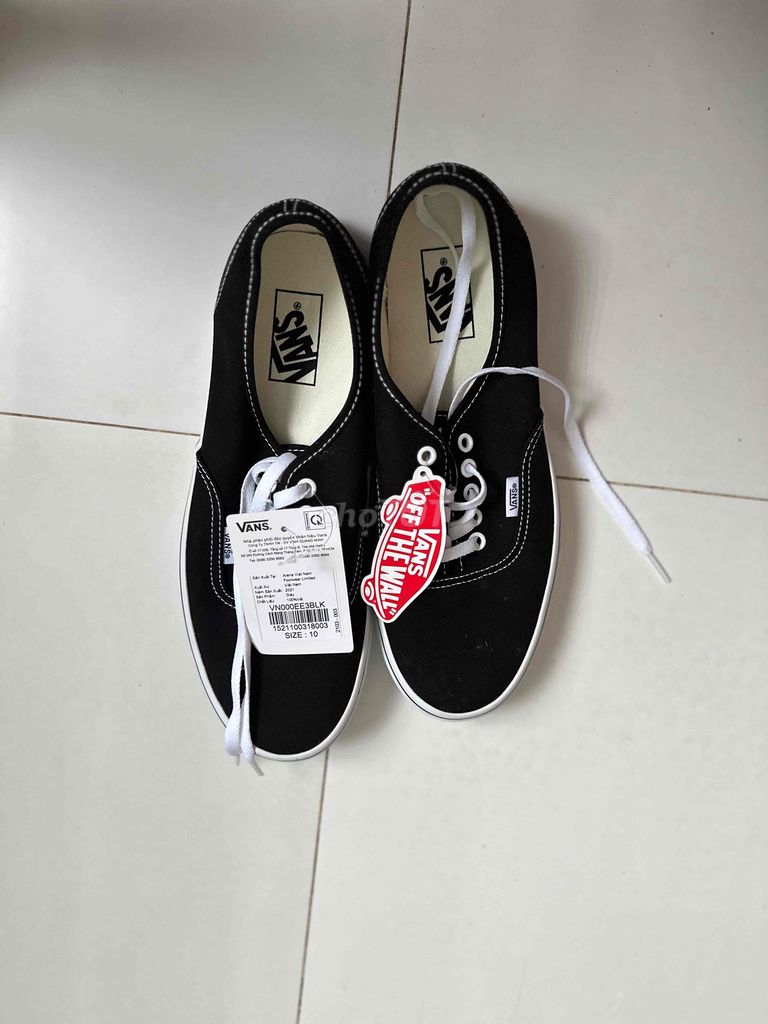 Giày Vans Authentic 43 Đen. Mua bán Giày dép tại Huyện Tân Phước Tiền Giang được đăng bởi Nguyễn Quang hình 1