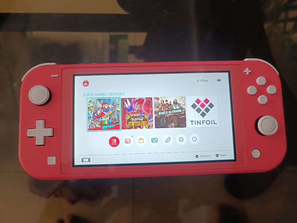 Switch lite hack mod chip thẻ 128gb mới 98%