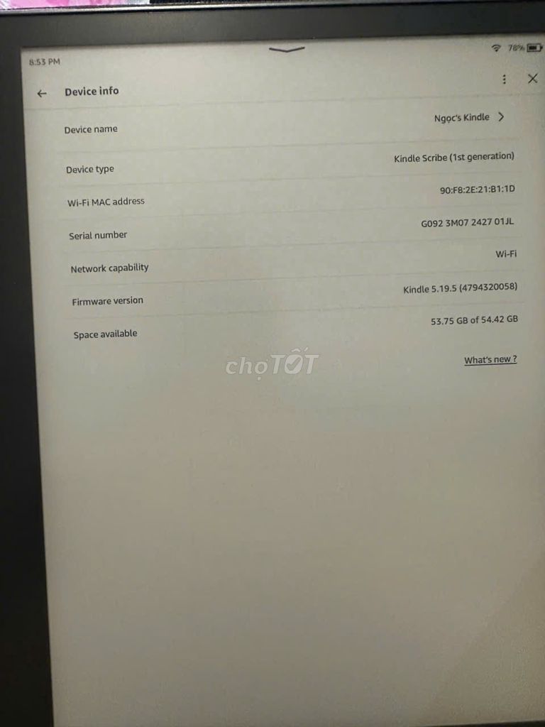 Máy đọc sách Kindle Scribe 64GB Đen. Mua bán Máy tính bảng tại Quận Nam Từ Liêm Hà Nội được đăng bởi Đinh Ngọc Quy hình 1