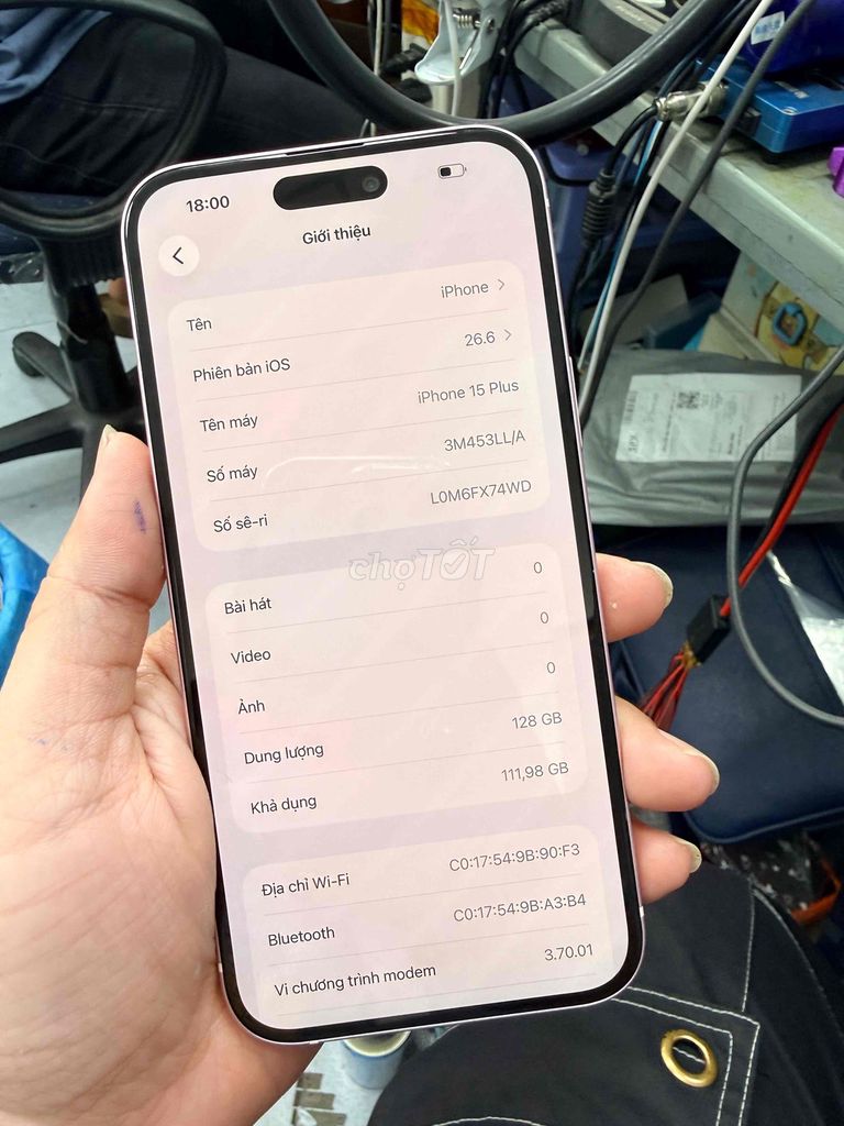 Apple iPhone 15 Plus 128GB Hồng 86%. Mua bán Điện thoại tại Thành phố Thuận An Bình Dương được đăng bởi Huy mua bán sửa chữa iphone ipad hình 1