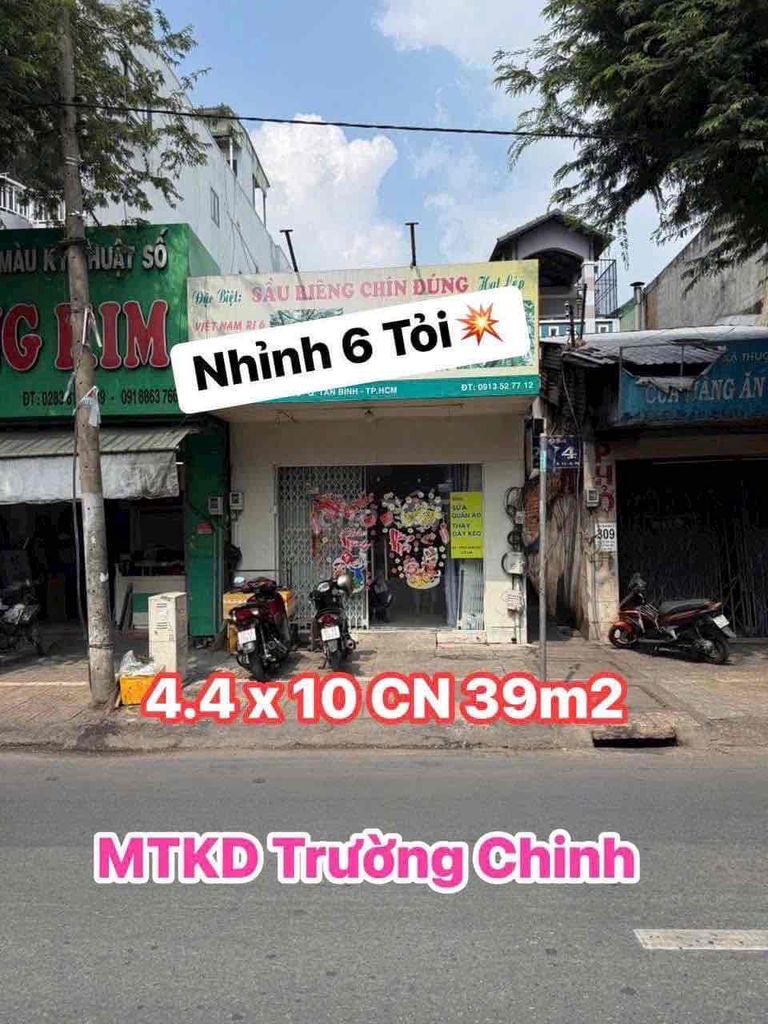 Mặt tiền Kinh Doanh Trường Chinh giá đầu tư