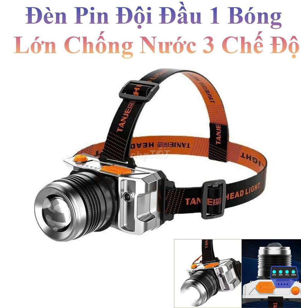 Đèn Pin Đội Đầu 1 Bóng Lớn