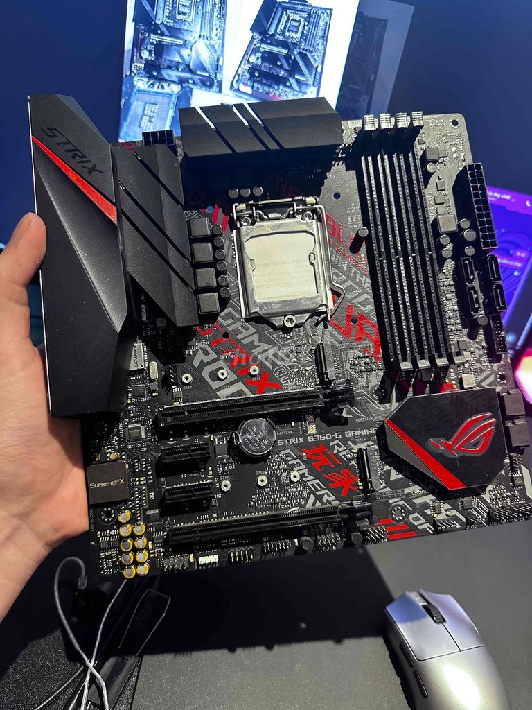 Bo mạch chủ ROG B360-G Đen đã sử dụng. Mua bán Linh kiện (RAM, Card...) tại Quận Tây Hồ Hà Nội được đăng bởi Trung Đức hình 1