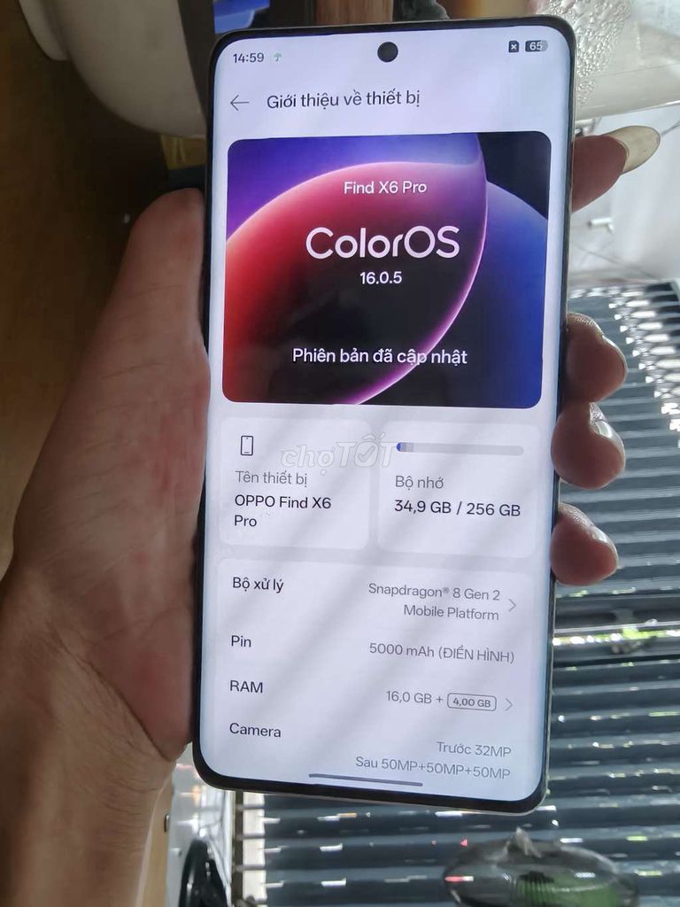 Oppo Find X6 Pro Nâu 16GB/256GB Snapdragon 8 Gen 2. Mua bán Điện thoại tại Thành phố Bến Tre Bến Tre được đăng bởi Từ Tuấn Bến Tre hình 1