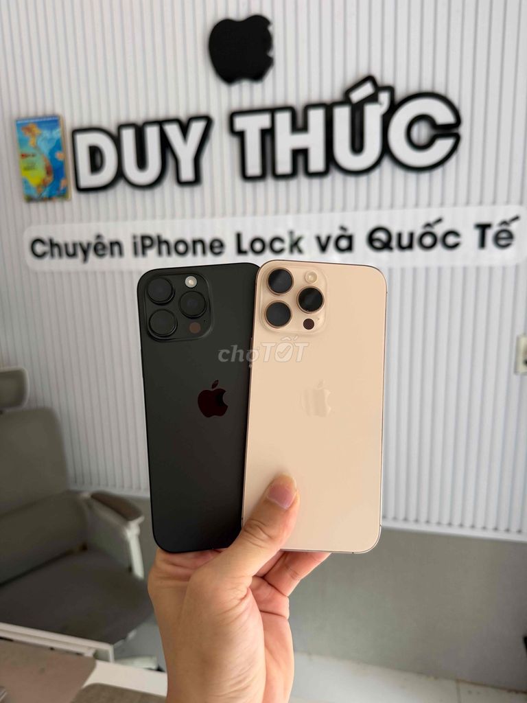 Apple iPhone 16 Pro Max 256GB Vàng&Đen Mỹ Đẹp 99%. Mua bán Điện thoại tại Quận Ninh Kiều Cần Thơ được đăng bởi Duy Thức chuyên iphone Lock Cần Thơ hình 1