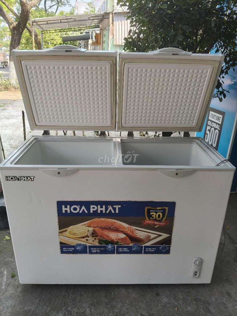 Tủ đông mát Hòa Phát 2 ngăn Trắng. Mua bán Tủ lạnh tại Quận Thanh Khê Đà Nẵng được đăng bởi Vân hình 1