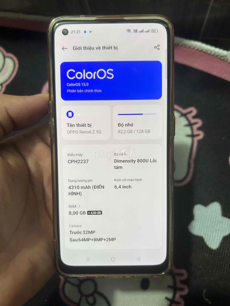 Oppo Reno 6Z 5G 128GB Vàng đồng. Mua bán Điện thoại tại Huyện Đức Hòa Long An được đăng bởi đô hình 1