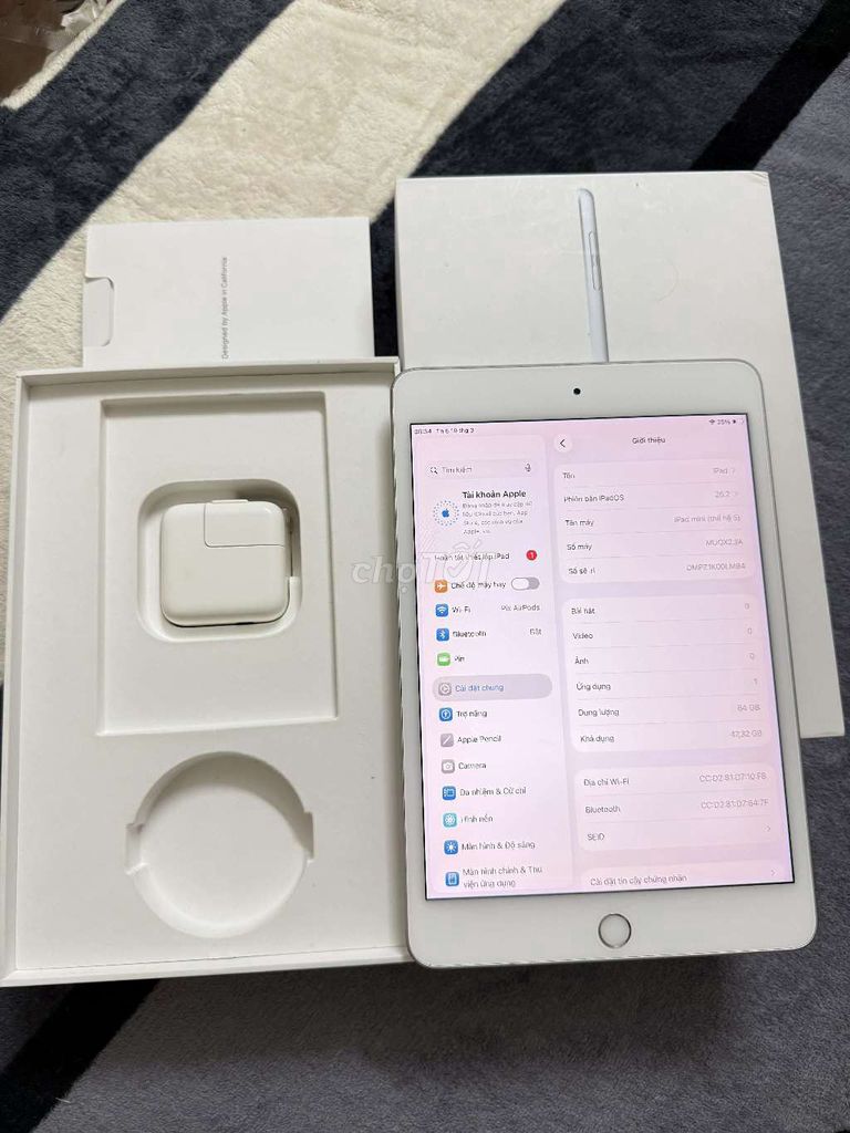 Apple iPad mini 5 64GB Bạc. Mua bán Máy tính bảng tại Quận Nam Từ Liêm Hà Nội được đăng bởi Duy hình 1