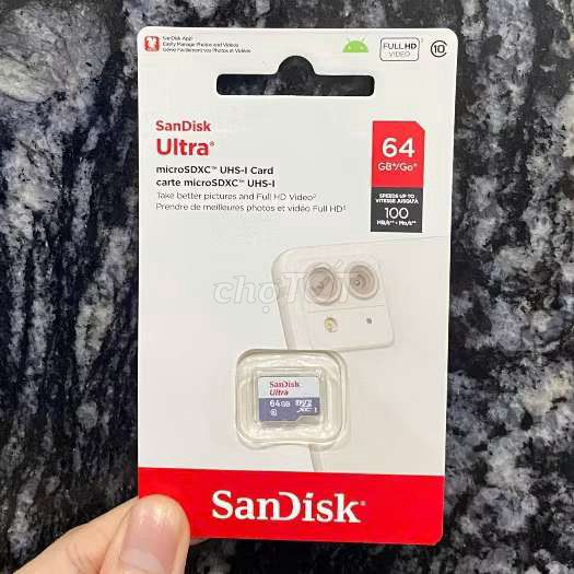 Thẻ nhớ SanDisk Ultra 64GB. Mua bán Phụ kiện (Màn hình, Chuột...) tại Quận 3 Tp Hồ Chí Minh được đăng bởi An Lê hình 1
