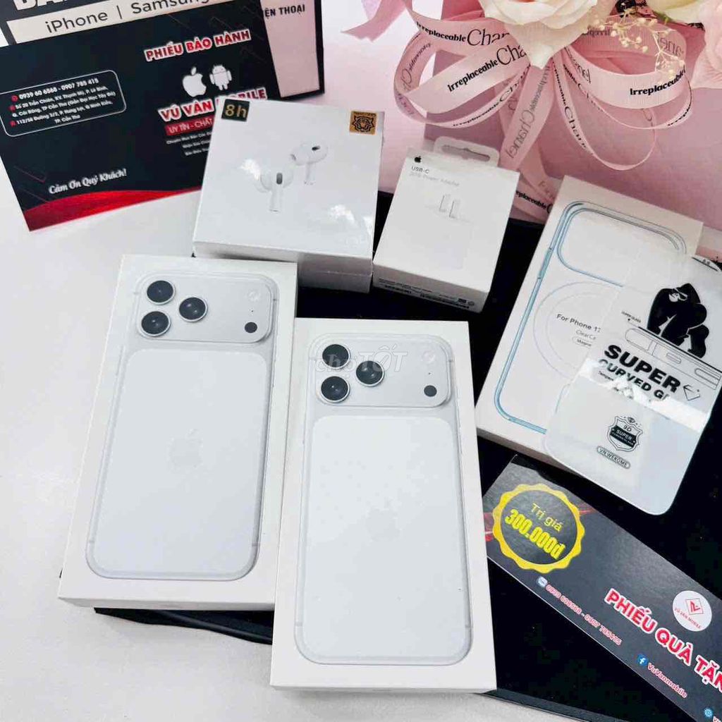 Apple iPhone 17 Pro Max 256GB Trắng Mới. Mua bán Điện thoại tại Quận Cái Răng Cần Thơ được đăng bởi Vũ Vân Mobile Cần Thơ hình 1