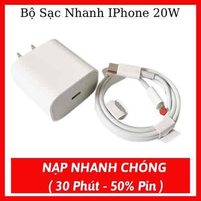 Bộ Sạc Nhanh iPhone 20W Nhanh - Mạnh - An Toàn