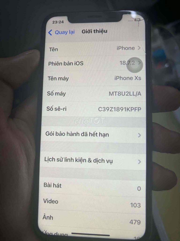 iPhone Xs 64GB Đen Mỹ. Mua bán Điện thoại tại Quận 7 Tp Hồ Chí Minh được đăng bởi đạt hình 1