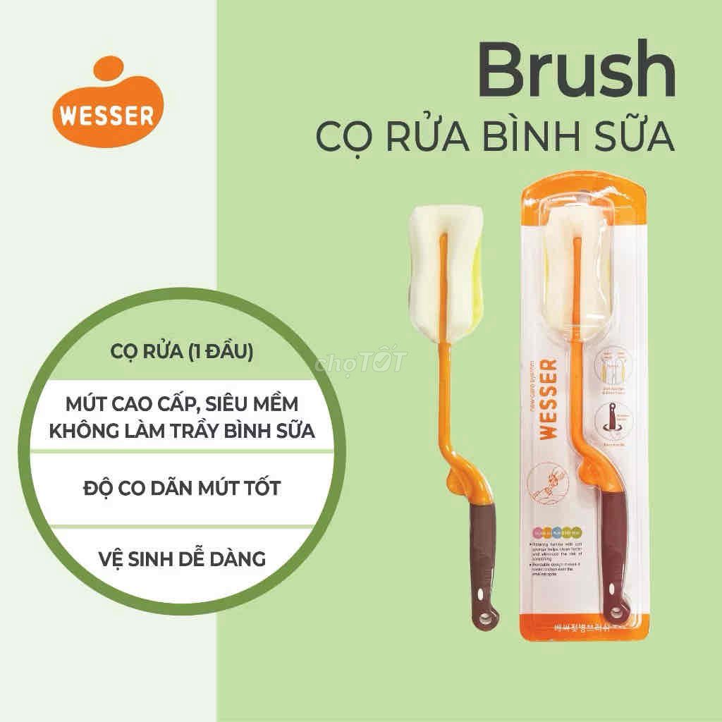 Cọ rửa bình sữa Wesser mút xoay 360 độ. Mua bán Mẹ và bé tại Thành phố Hạ Long Quảng Ninh được đăng bởi Phương Anh hình 1