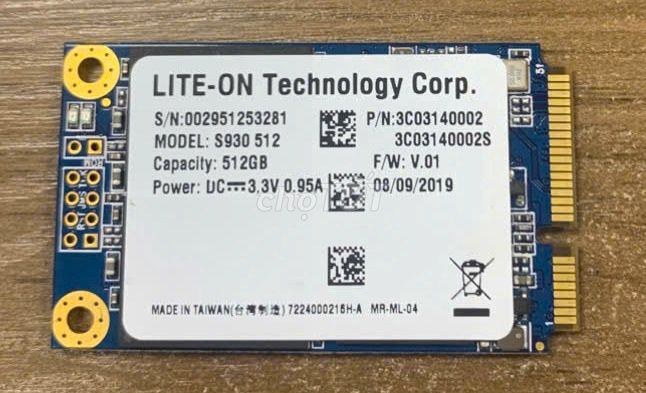 Ổ cứng SSD Lite-On S930 512GB MSATA đã sử dụng. Mua bán Linh kiện (RAM, Card...) tại Quận Long Biên Hà Nội được đăng bởi lê quý hình 1
