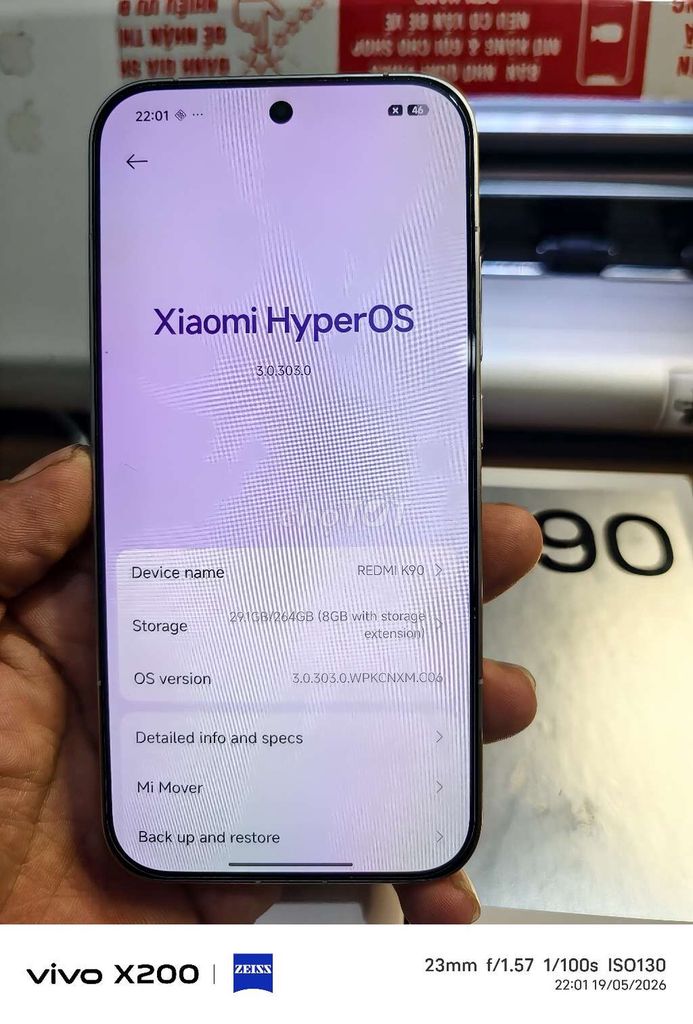 Xiaomi Redmi K90 256GB Trắng. Mua bán Điện thoại tại Thành phố Thủ Dầu Một Bình Dương được đăng bởi Bùi Văn Kỷ hình 1