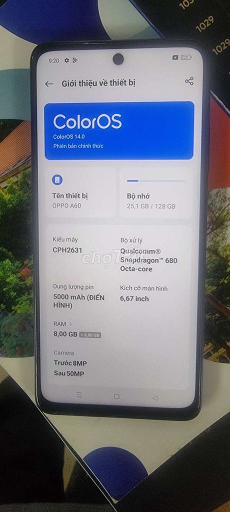 OPPO A60 zin đẹp bh hãng dài