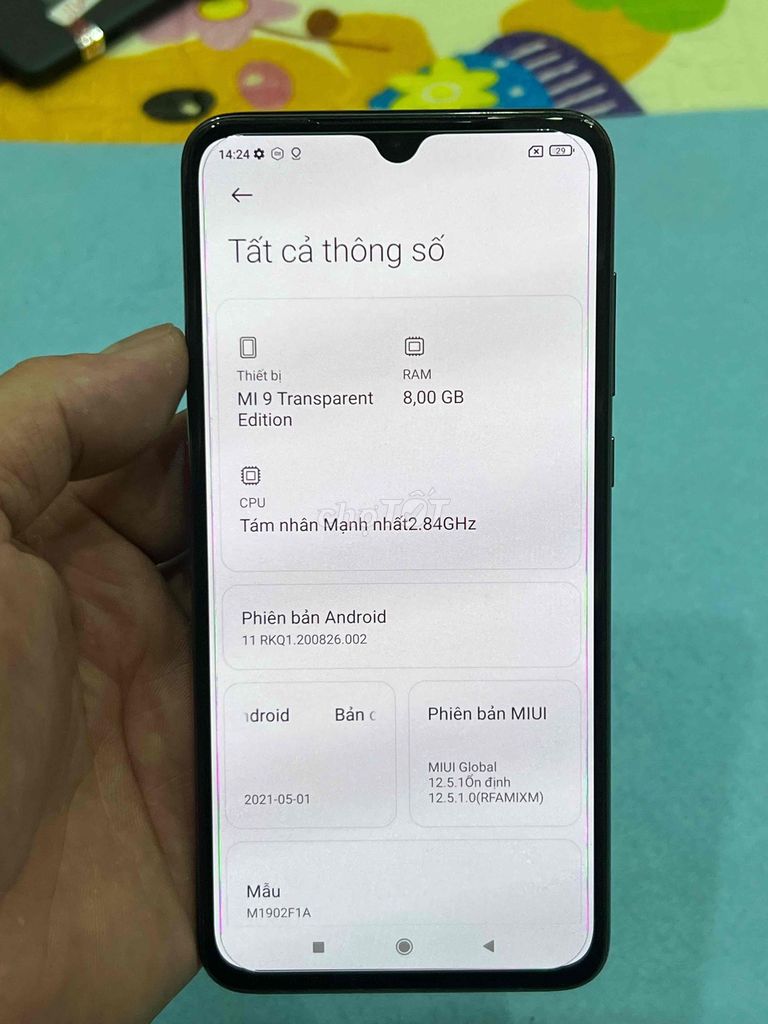 Xiaomi Mi 9 Transparent 256GB Đen. Mua bán Điện thoại tại Quận Hoàng Mai Hà Nội được đăng bởi Nguyennoi hình 1