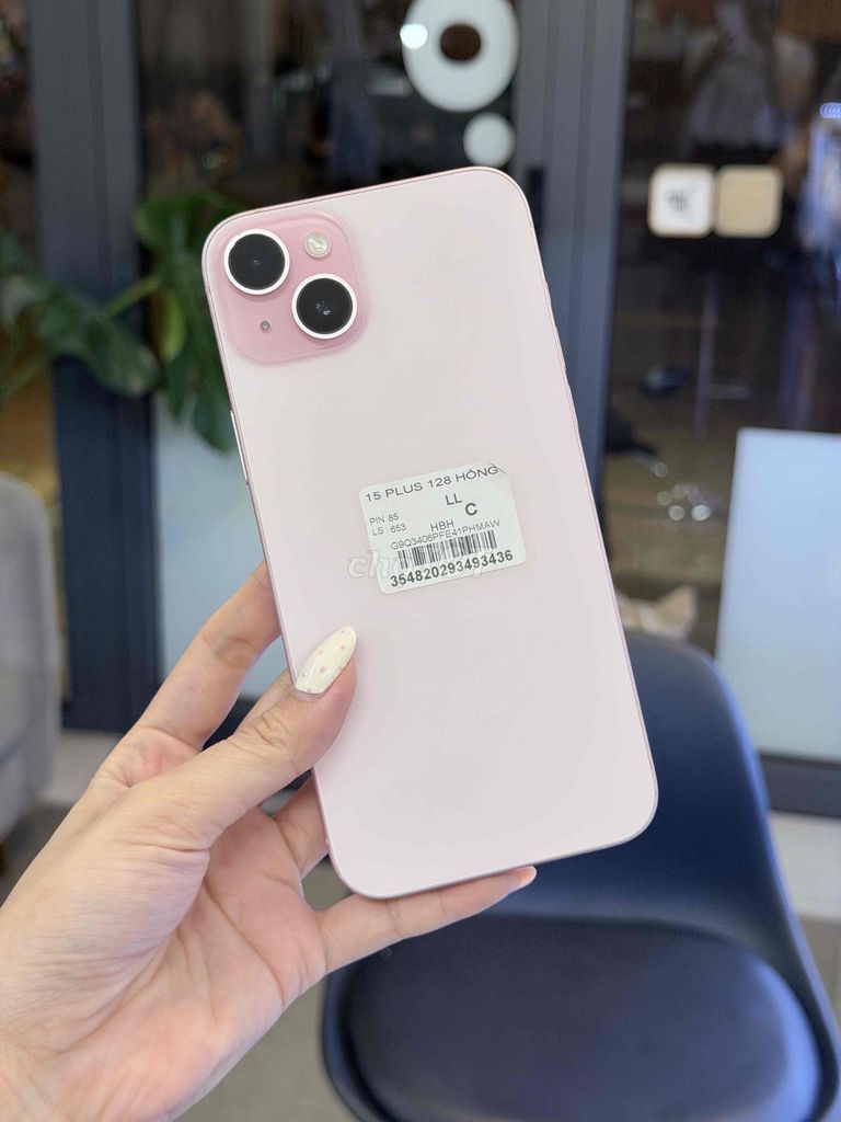 Apple 15 Plus 128GB Hồng Mỹ (LL/A) Chính Hãng 99%. Mua bán Điện thoại tại Quận 8 Tp Hồ Chí Minh được đăng bởi CA REM BÁN TÁO hình 1