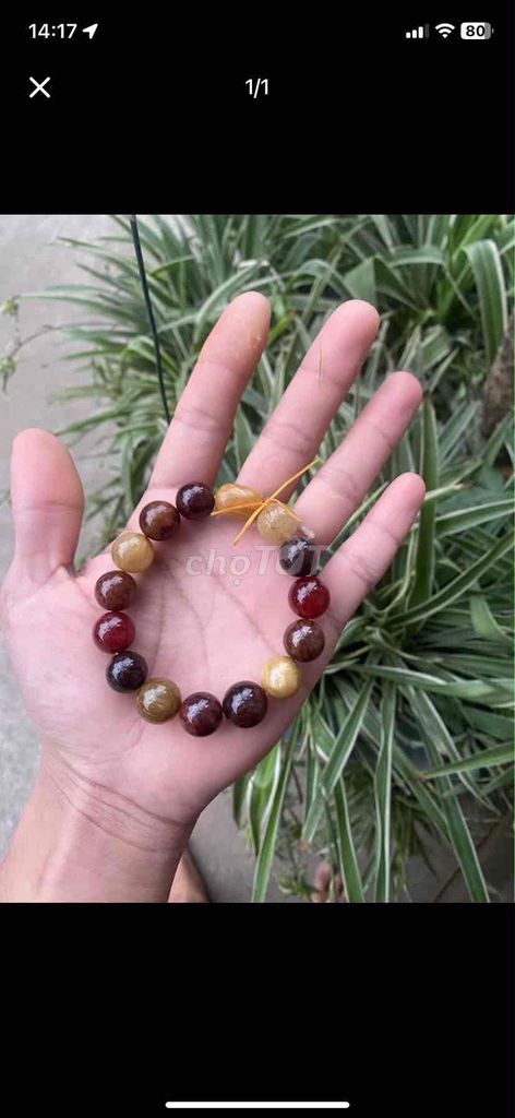 Vòng tay Thạch anh tóc tự nhiên Ngũ sắc. Mua bán Phụ kiện thời trang khác tại Huyện Đan Phượng Hà Nội được đăng bởi Quynhh hình 1