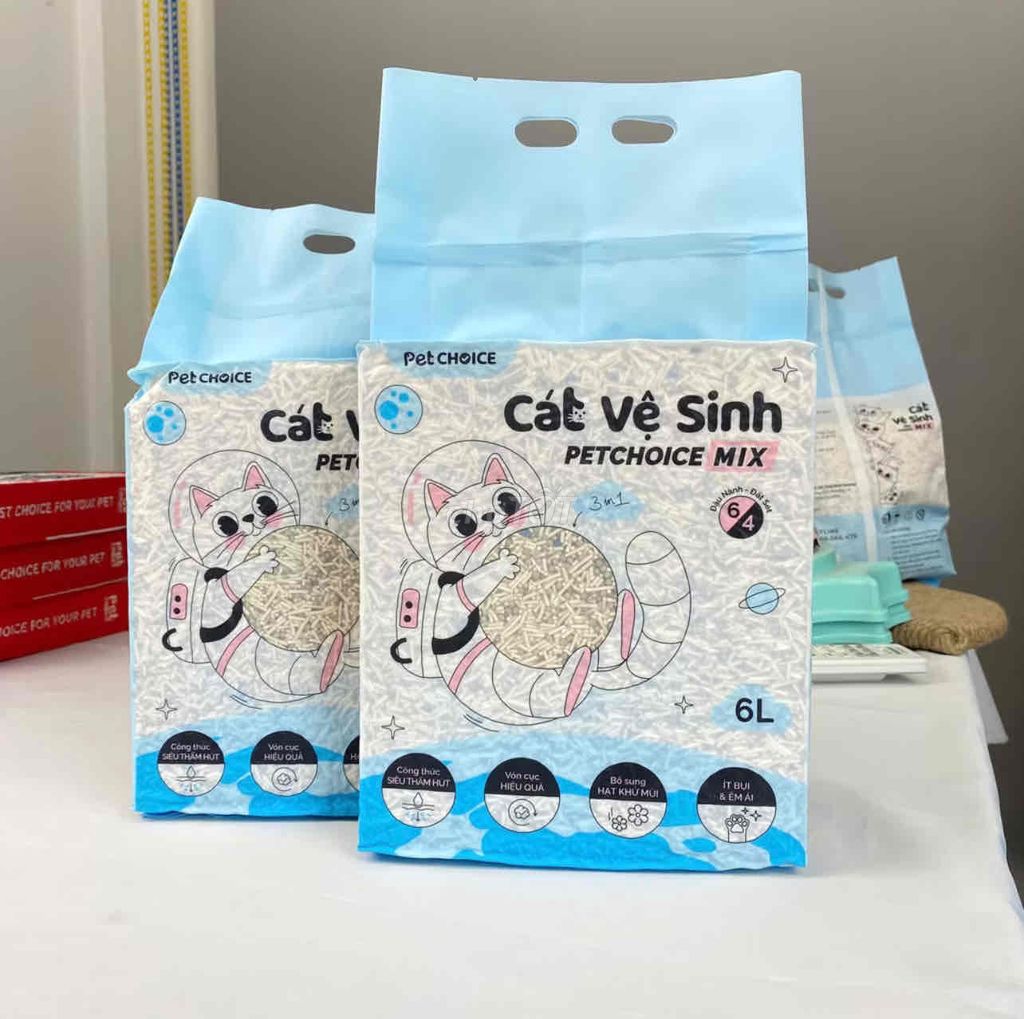 cát đậu nành mix Petchoice. Mua bán Phụ kiện, Thức ăn, Dịch vụ tại Quận 7 Tp Hồ Chí Minh được đăng bởi Minh hình 2