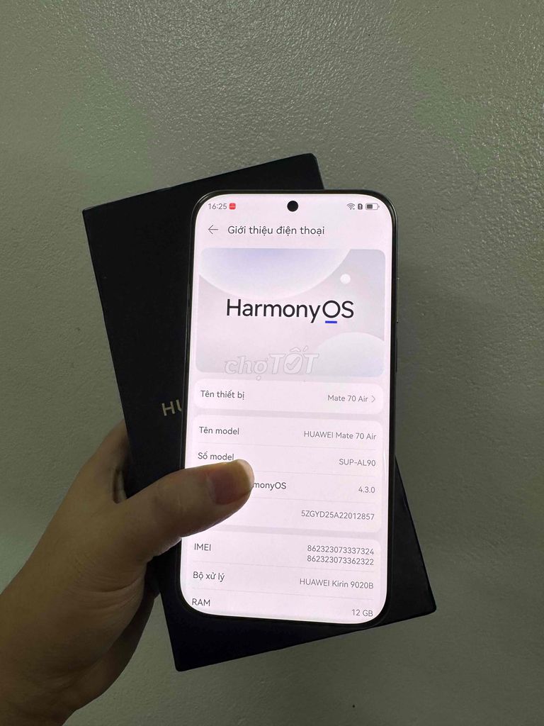 Huawei Mate 70 Air 512GB Trắng. Mua bán Điện thoại tại Huyện Bình Xuyên Vĩnh Phúc được đăng bởi Minh  hình 1