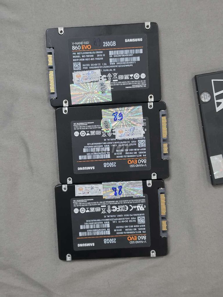 Samsung 860 EVO 250GB SATA III SK 8X LẺ 650K . Mua bán Linh kiện (RAM, Card...) tại Quận Tân Bình Tp Hồ Chí Minh được đăng bởi Phan Thịnh hình 1