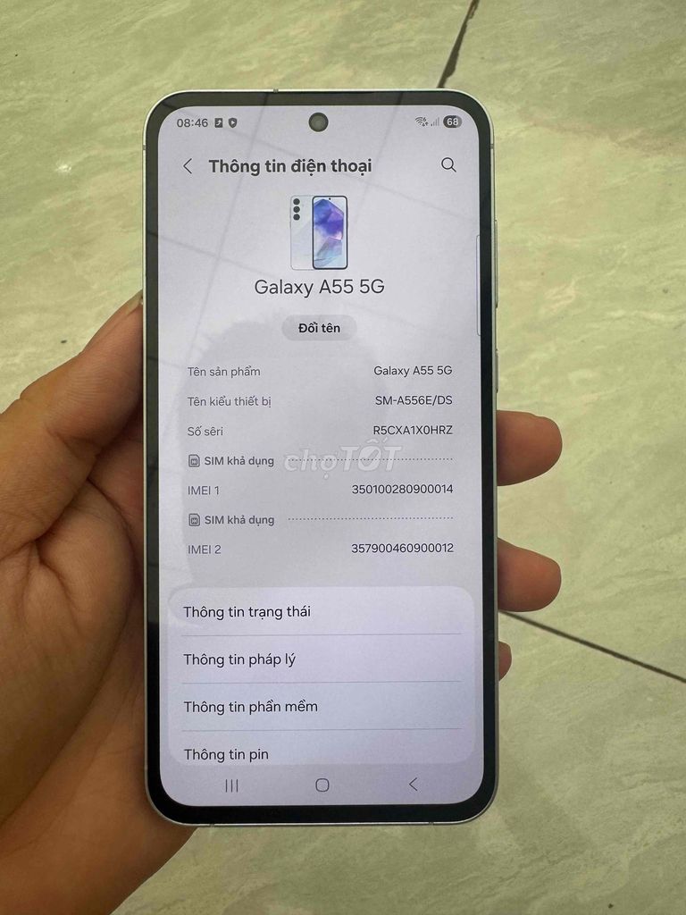 Samsung Galaxy A55 5G 8GB/128GB Bạc. Mua bán Điện thoại tại Thị xã Bến Cát Bình Dương được đăng bởi Khánh hình 1