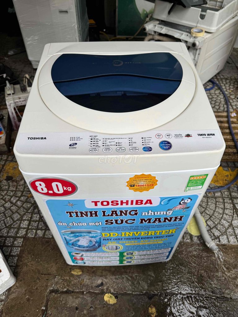 thanh lý máy giặt toshiba 8.0KG còn mới tin