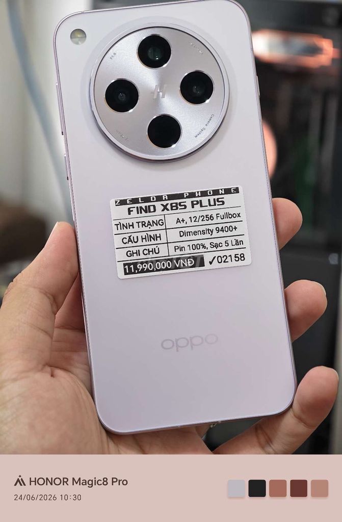Oppo Find X8s Plus 12GB/256GB Tím nhạt Như mới. Mua bán Điện thoại tại Quận Ninh Kiều Cần Thơ được đăng bởi Zelda Phone hình 1