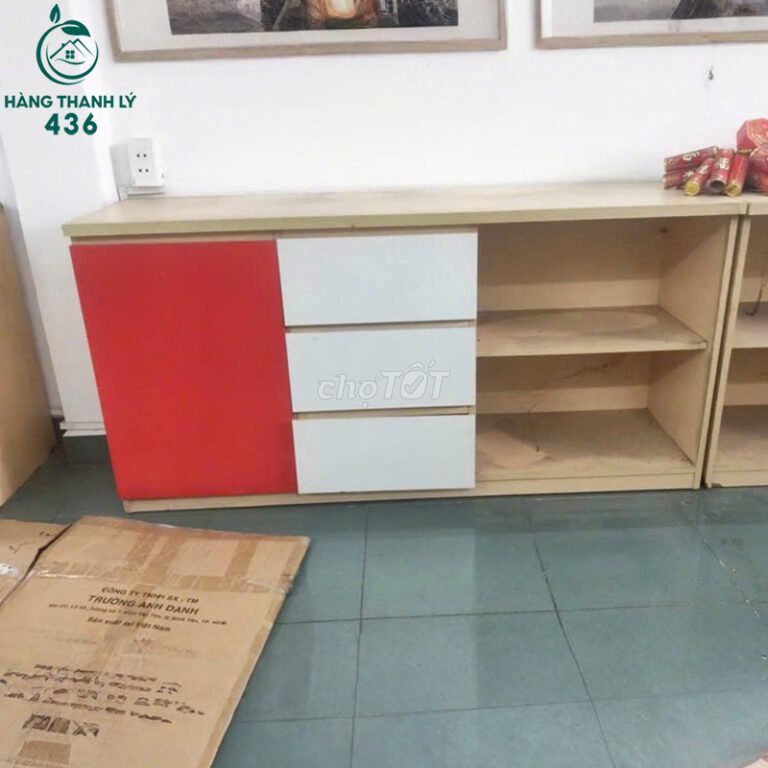 Tủ Hồ Sơ Gỗ Công Nghiệp MDF Mới 90%. Mua bán Đồ dùng văn phòng tại Quận Tân Phú Tp Hồ Chí Minh được đăng bởi Hàng thanh lý 436 hình 1