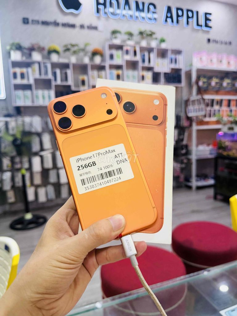 Apple iPhone 17 Pro Max 256GB Cam Quốc tế 100%. Mua bán Điện thoại tại Quận Hải Châu Đà Nẵng được đăng bởi Hoàng Táo 273 Nguyễn Hoàng Đà Nẵng hình 1