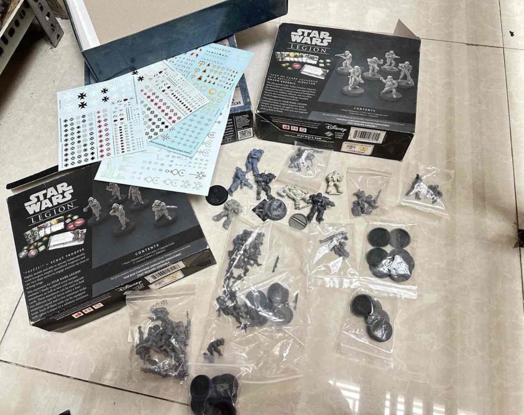 Mô hình Star Wars Legion Nhựa Xám
