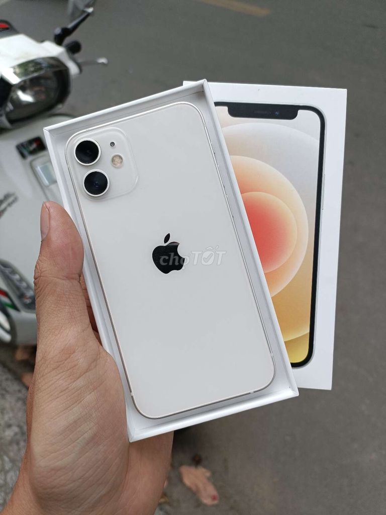  iPhone 12 mini 64GB Trắng zin áp, đẹp, Pin thấp . Mua bán Điện thoại tại Quận Thanh Khê Đà Nẵng được đăng bởi TT PHONE hình 1