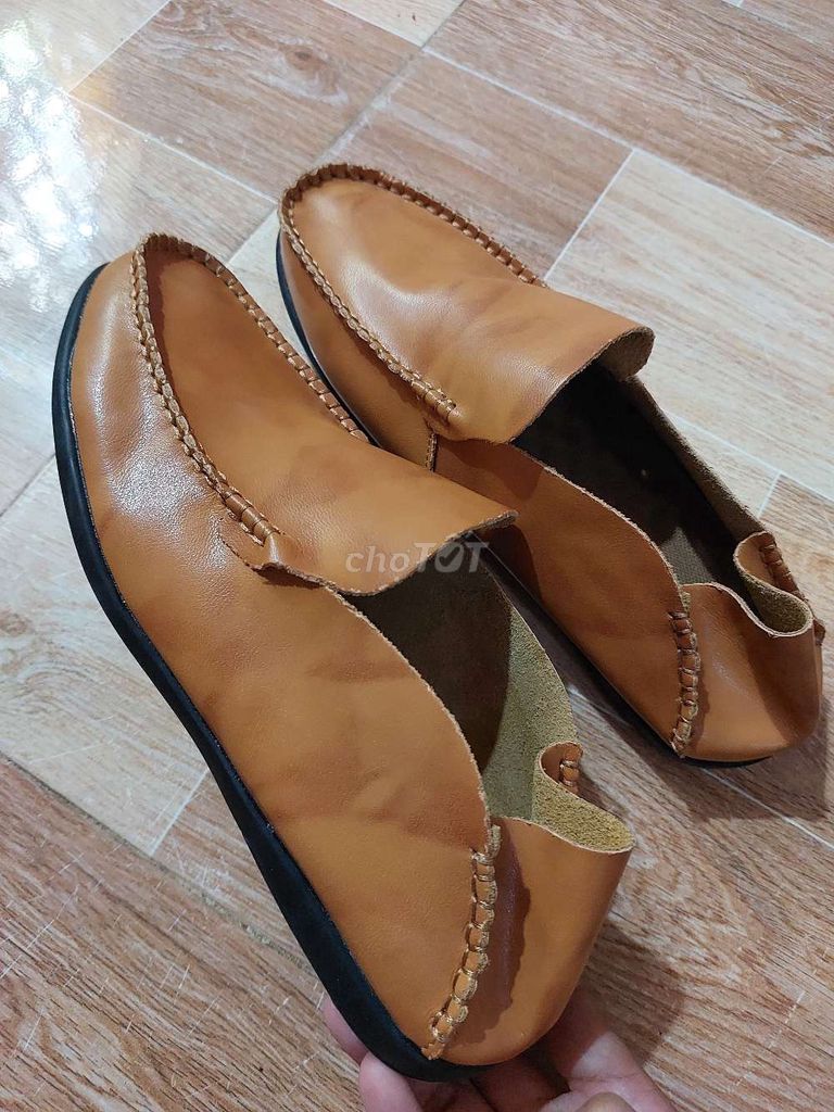 Giày lười nam da thật nâu vàng. Mua bán Giày dép tại Huyện Mỏ Cày Nam Bến Tre được đăng bởi châu kha ly hình 1