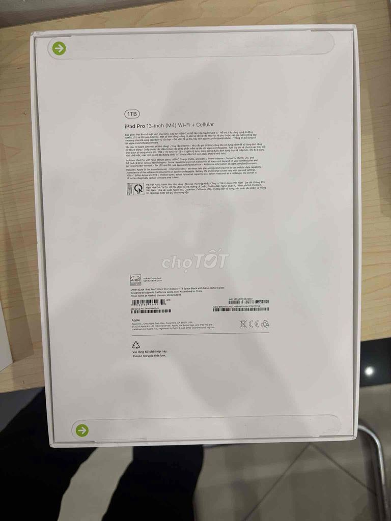 Thanh lý Ipad Pro M4 13icnh bản 1Tb mới nguyên ạ. Mua bán Máy tính bảng tại Quận Tây Hồ Hà Nội được đăng bởi Nguyễn Văn Lung hình 2