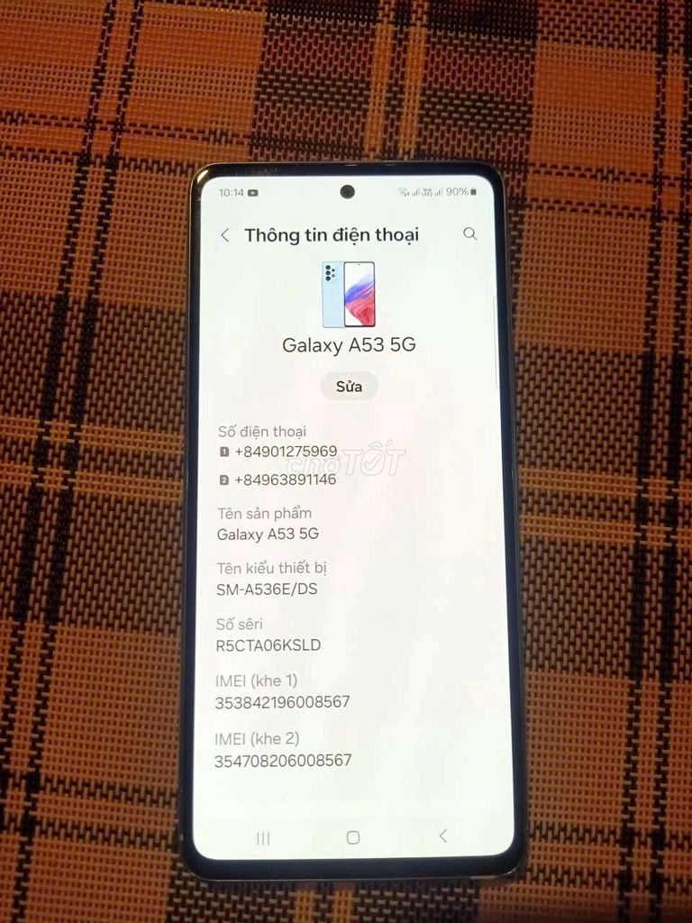 Samsung A53-5G 8GB/128G có giao lưu . Mua bán Điện thoại tại Huyện Mang Thít Vĩnh Long được đăng bởi nimi hình 1