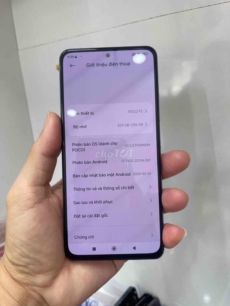 POCO F3 256GB Trắng. Mua bán Điện thoại tại Quận Phú Nhuận Tp Hồ Chí Minh được đăng bởi hoang anh 255 hình 1
