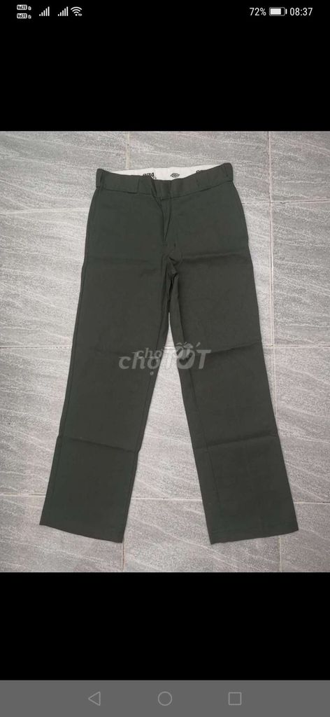 Quần kaki Dickies ống suông nam nữ Xanh rêu. Mua bán Quần áo tại Quận Gò Vấp Tp Hồ Chí Minh được đăng bởi LogiaShop2hands hình 1