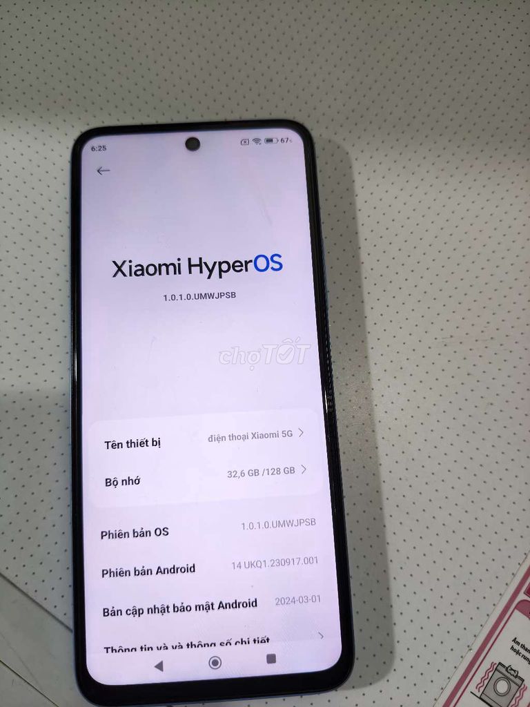Xiaomi Redmi 5G 128GB Xanh. Mua bán Điện thoại tại Huyện Hóc Môn Tp Hồ Chí Minh được đăng bởi Khá Nhỏ hình 1
